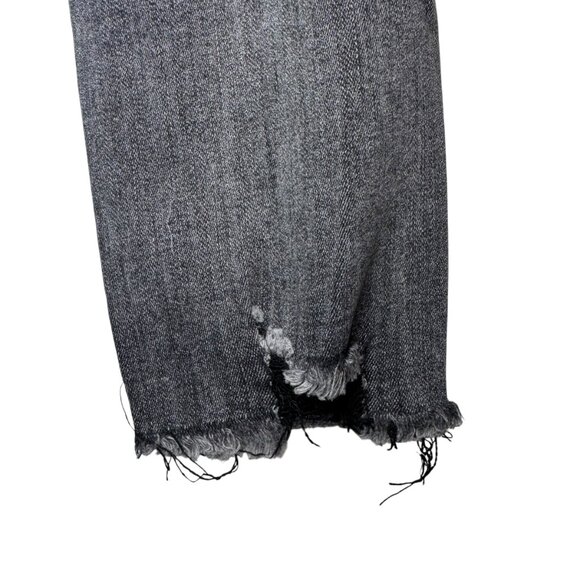 Simple Society Black Gray Acid Wash Distressed High Waisted Jeans Pants Sz 9/29 - Picture 8 of 9
